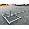 Hot sale 6.5' welded chain link temporary fence portable metal fence panels for concert